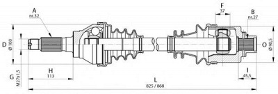 OPEN PARTS drs616900 -  Приводной вал